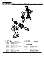 Preview for 1 page of Makita 6280DWPE Parts Breakdown