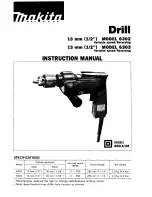 Preview for 1 page of Makita 6303 Instruction Manual
