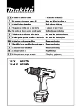 Предварительный просмотр 1 страницы Makita 6328D Instruction Manual