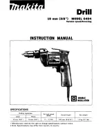 Preview for 1 page of Makita 6404 Instruction Manual