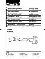 Preview for 1 page of Makita 6702D Instruction Manual