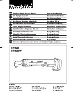 Makita 6702D Instruction Manual предпросмотр