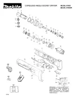 Preview for 1 page of Makita 6706DW Parts List