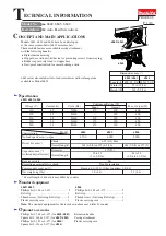 Preview for 1 page of Makita 6842 Technical Information