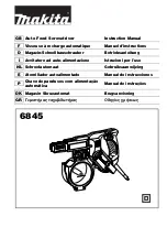 Makita 6845 Instruction Manual preview