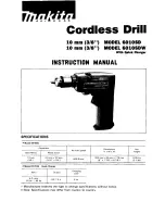 Preview for 1 page of Makita 6OLOSDW Instruction Manual