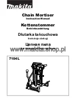 Preview for 1 page of Makita 7104L Instuction Manual