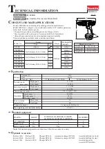 Makita 8280D Technical Information предпросмотр