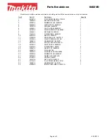 Предварительный просмотр 2 страницы Makita 8402VD Parts Breakdown