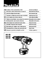 Makita 8414D Instruction Manual предпросмотр