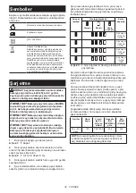 Preview for 34 page of Makita 8720023055963 Instruction Manual