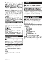 Preview for 34 page of Makita 88381801454 Instruction Manual