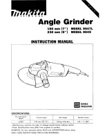 Preview for 1 page of Makita 9047L Instruction Manual