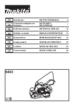 Предварительный просмотр 1 страницы Makita 9403J Instruction Manual