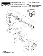 Preview for 1 page of Makita 9526PB Parts List