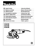 Makita 9556NB Instruction Manual предпросмотр