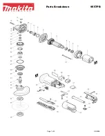 Предварительный просмотр 1 страницы Makita 9557PB Parts Breakdown