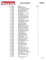 Предварительный просмотр 2 страницы Makita 9557PB Parts Breakdown