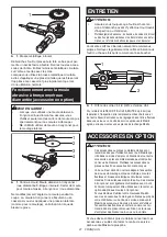 Предварительный просмотр 21 страницы Makita 9560CV Instruction Manual