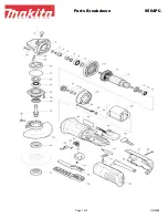 Preview for 1 page of Makita 9564PC Parts Breakdown