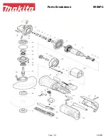 Makita 9566PC Parts Breakdown preview