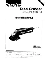 Makita 9627 Instruction Manual preview