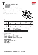 Preview for 1 page of Makita 9910 Technical Information