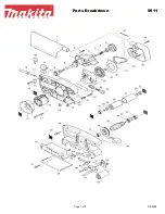 Makita 9911 Parts Breakdown предпросмотр