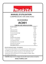 Предварительный просмотр 19 страницы Makita AC001 Owner'S Manual