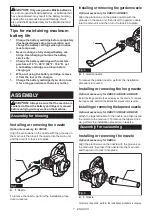 Предварительный просмотр 7 страницы Makita ADBU05 Instruction Manual