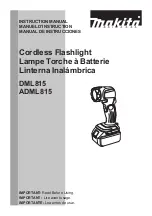 Makita ADML815 Instruction Manual preview