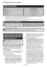 Предварительный просмотр 10 страницы Makita ADMP180 Instruction Manual