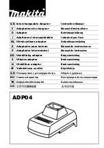 Makita ADP04 Instruction Manual preview