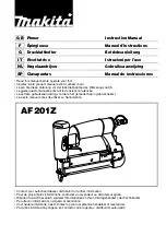 Preview for 1 page of Makita AF201Z Instruction Manual