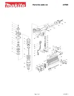 Makita AF505 Parts Breakdown preview