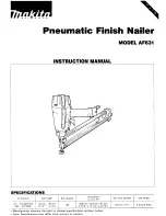 Makita AF631 Instruction Manual предпросмотр