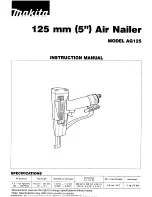 Makita AG125 Instruction Manual предпросмотр