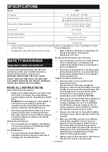 Preview for 2 page of Makita AN613 Instructions Manual