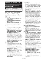 Preview for 79 page of Makita AN634H Instruction Manual