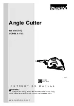 Preview for 1 page of Makita ANGLE CUTTER 4110C Instruction Manual