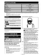 Preview for 2 page of Makita AT638A Instruction Manual And Users Manual