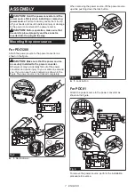 Предварительный просмотр 7 страницы Makita BAC01 Instruction Manual