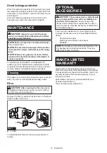 Предварительный просмотр 10 страницы Makita BAC01 Instruction Manual