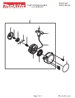 Предварительный просмотр 7 страницы Makita BBX7600 Parts Breakdown