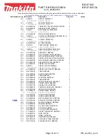 Preview for 16 page of Makita BBX7600 Parts Breakdown