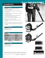 Preview for 2 page of Makita BBX7600 Specifications