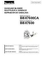 Preview for 1 page of Makita BBX7600CA Instruction Manual