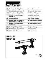 Preview for 1 page of Makita BCG140 Instruction Manual