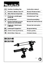 Предварительный просмотр 1 страницы Makita BCG180 Instruction Manual