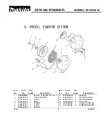 Предварительный просмотр 9 страницы Makita BCM2310 Parts Manual